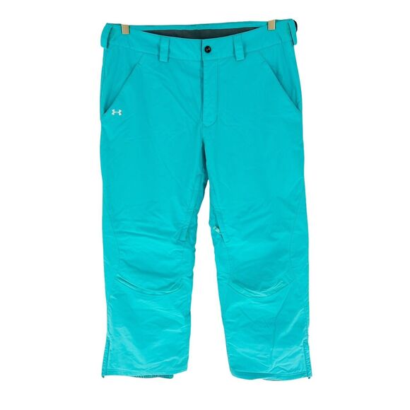 Under Armour Pants Womens Large Blue Performance Snow Outdoor Ski Snowboard - Picture 1 of 16